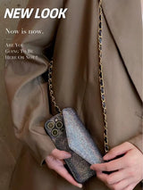 Case Bolso de Mano - iPhone 14 Pro - Gris Escarchado