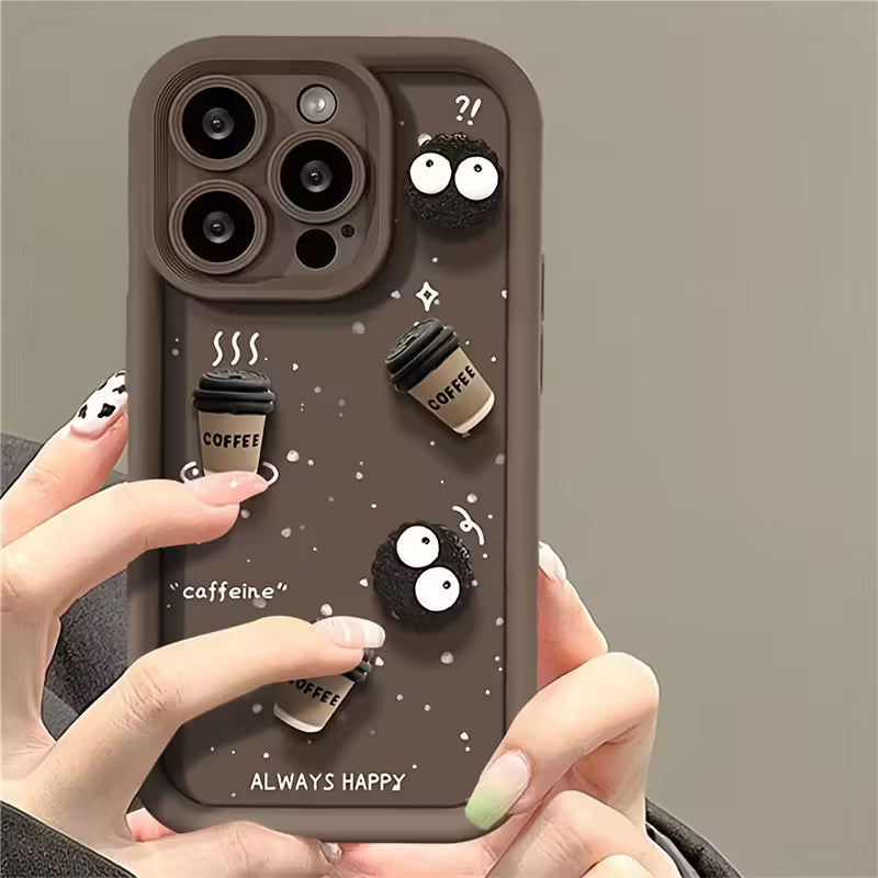 Case Coffee Push-Pull - iPhone 15 Pro Max - Marrón