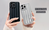 Case Rayas 3D - iPhone 14 - Negro