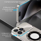 Case Metal Titanio Lujo Mate - iPhone 15 Pro - Dorado