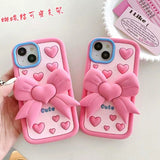Case 3D Cute Cartoon Girl - iPhone 16 Pro Max - Rosa
