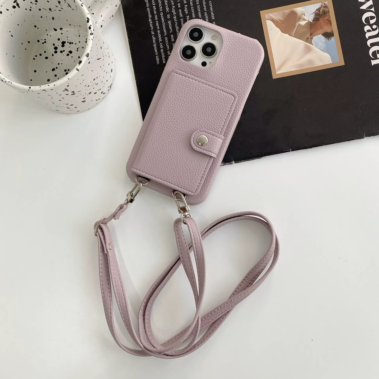 Case Crossbody - iPhone 14 Pro Max - Púrpura
