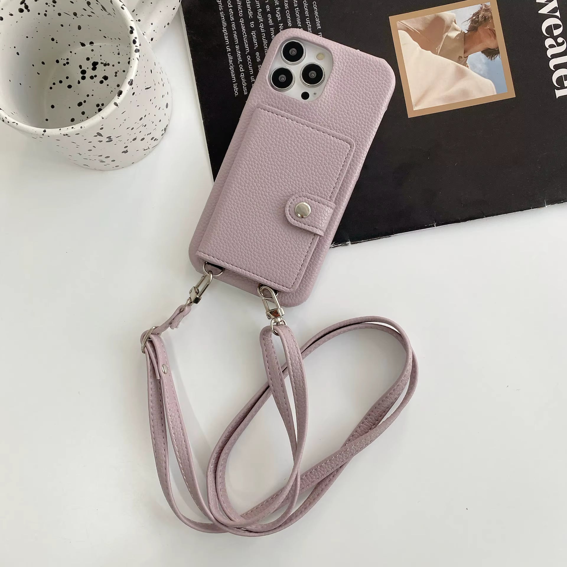 Case Crossbody - iPhone 14 Pro Max - Púrpura