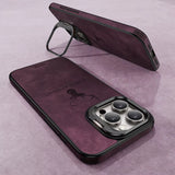 Case de Cuero PU Premium Ciervo - Iphone 14 - Púrpura