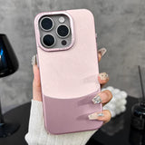Case de Fibra de Carbono de Terciopelo - iPhone 14 Pro - Rosa