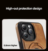 Case Cuero Genuino c/ MagSafe - iPhone 14 - Marrón