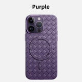 Case Magnetic Wireless Charging Braided - iPhone 14 Pro Max - Púrpura