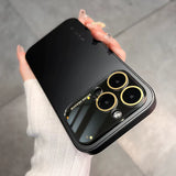 Case de Metal Premiu Luxury - iPhone 16 - Negro