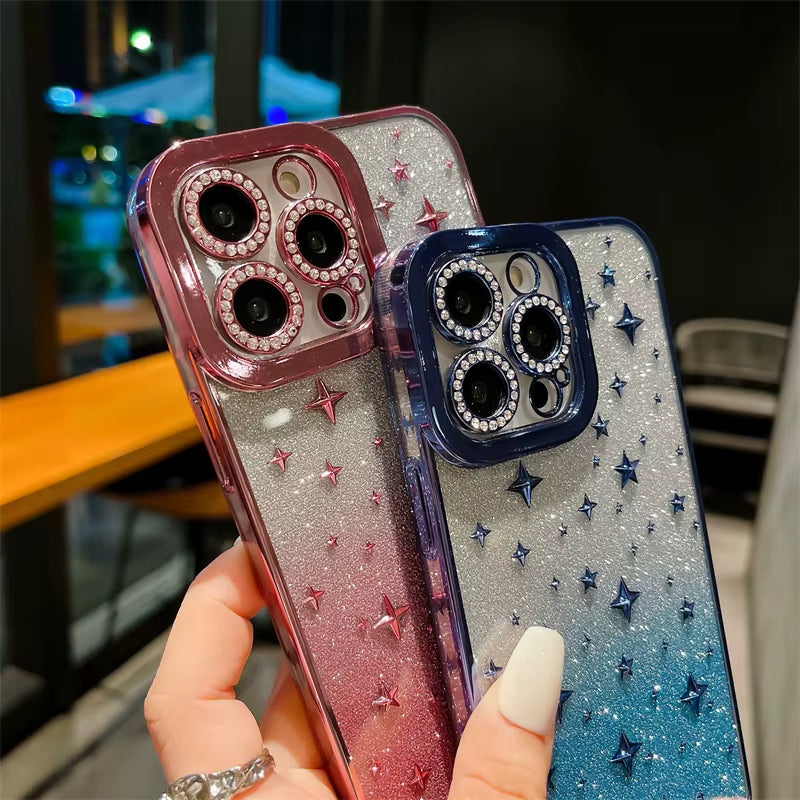 Case Glitter Diamantes - iPhone 14 Pro - Rosa