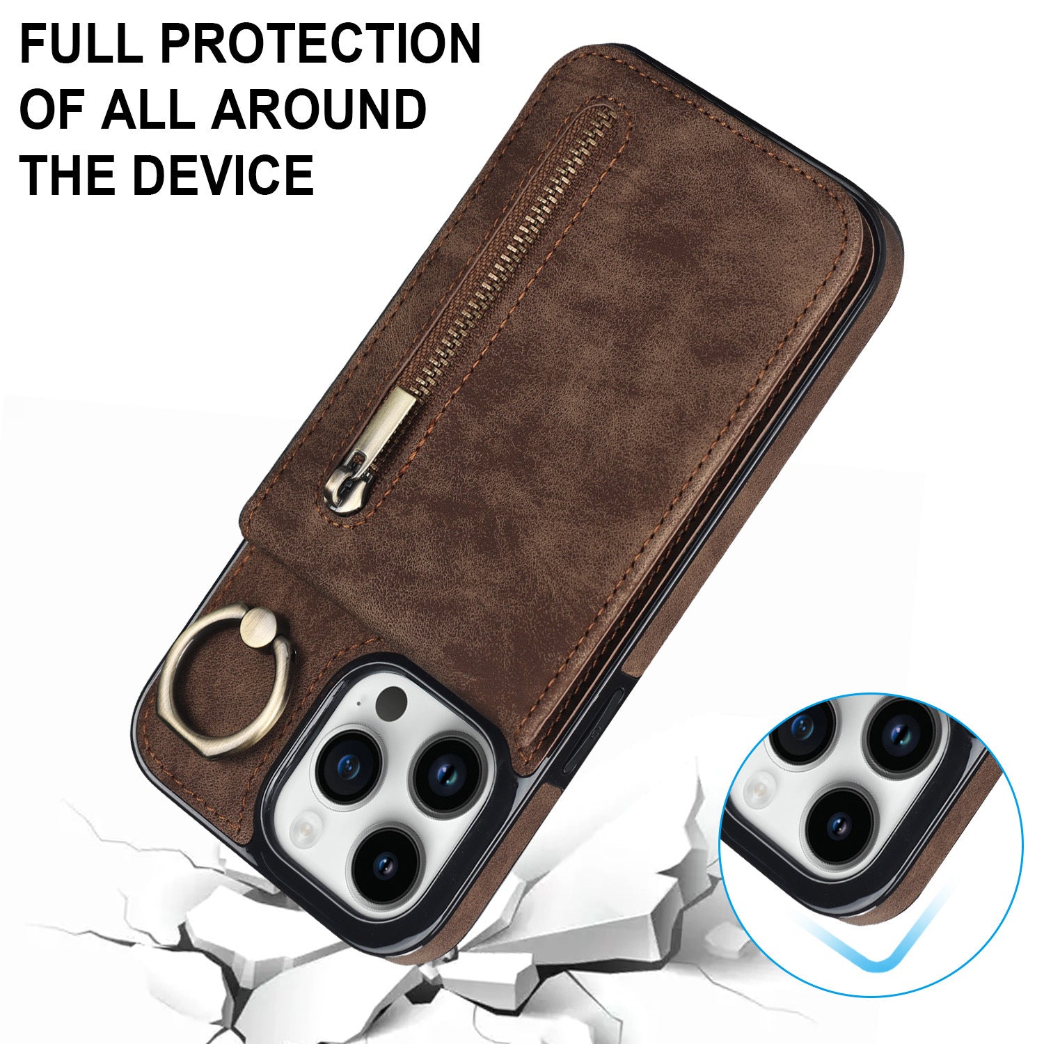 Case Wallet - iPhone 14 - Marrón