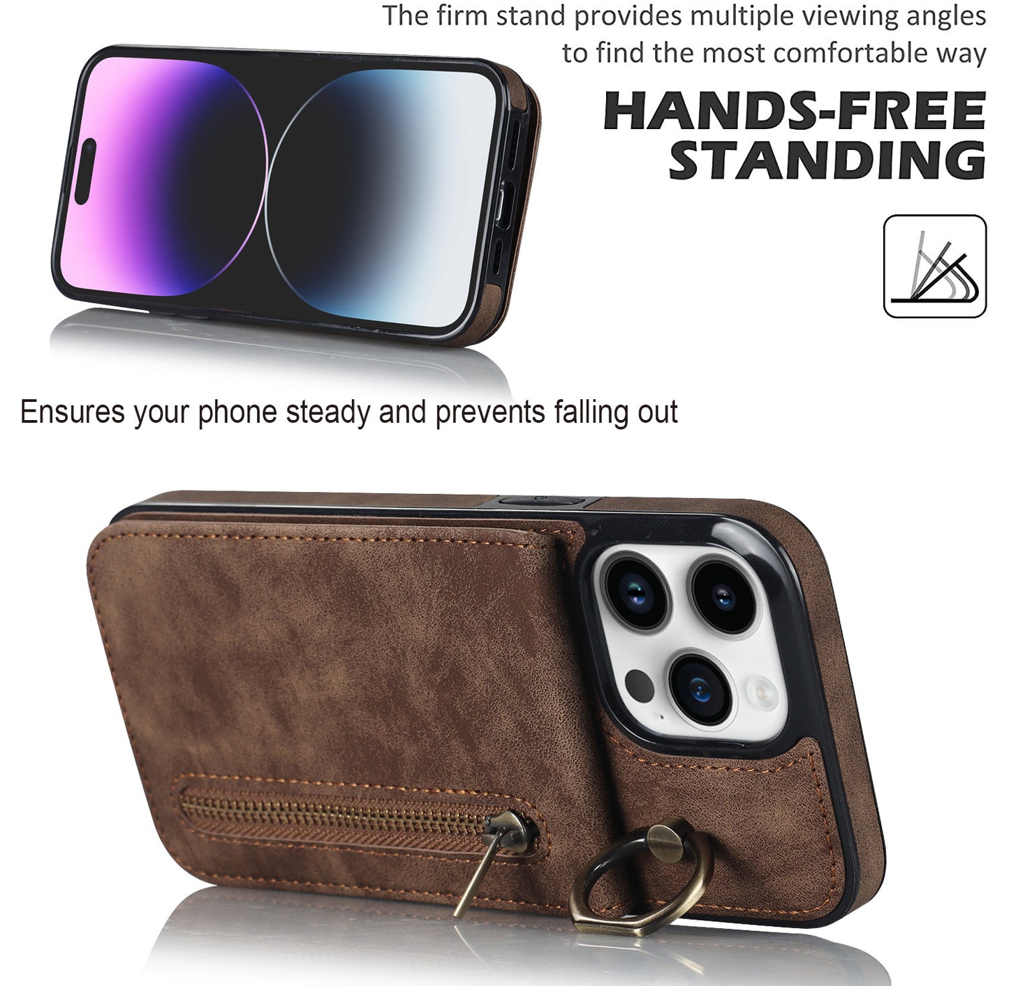 Case Wallet - iPhone 14 - Marrón