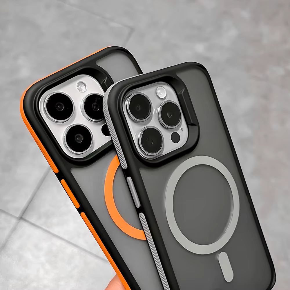 Case Antichoque de Lujo - iPhone 15 Pro - Naranja