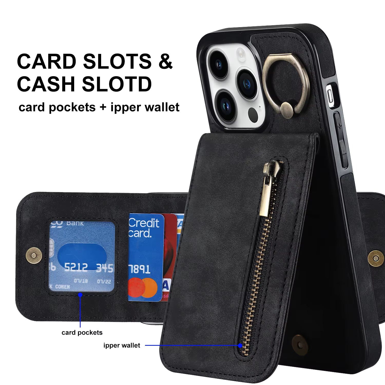 Case Wallet - iPhone 14 - Negro