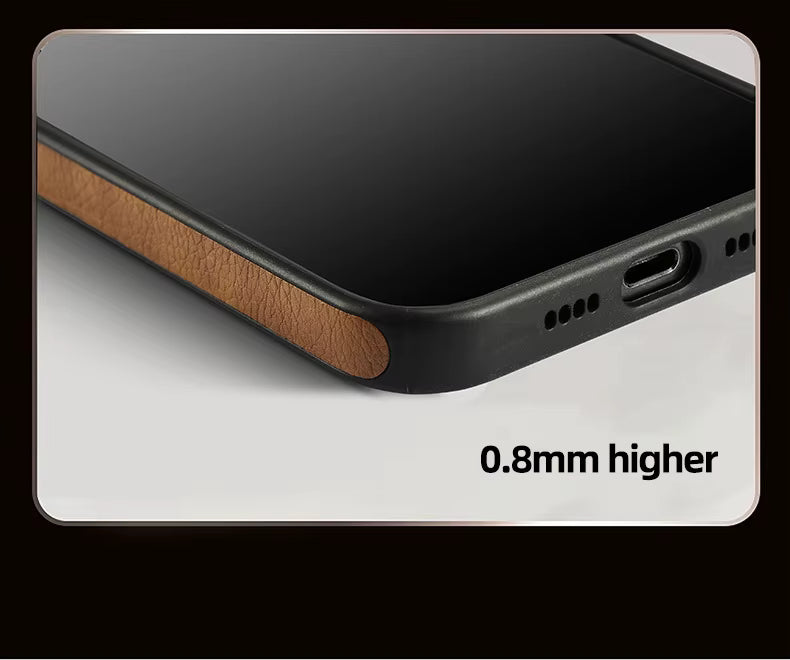 Case Cuero Genuino c/ MagSafe - iPhone 14 - Marrón