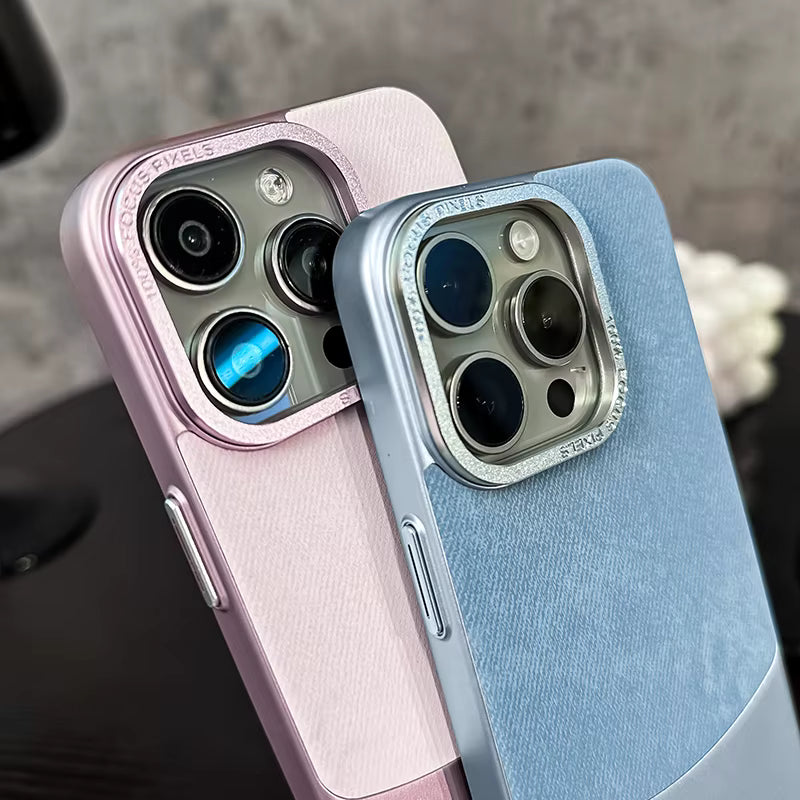 Case de Fibra de Carbono de Terciopelo - iPhone 14 Pro - Rosa