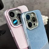 Case de Fibra de Carbono de Terciopelo - iPhone 14 Pro - Rosa