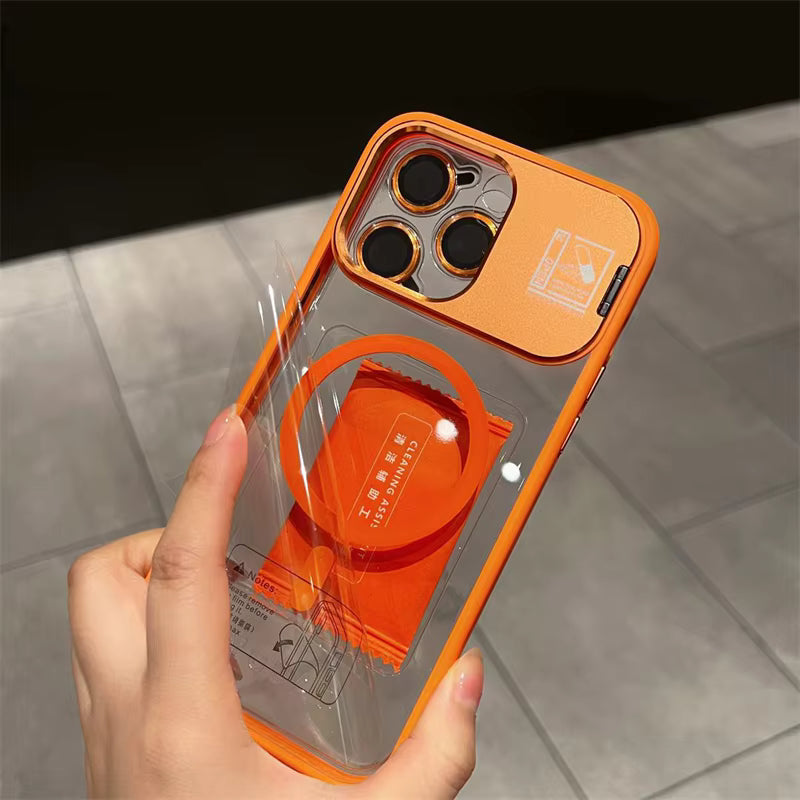 Case Cristal Premium - iPhone 15 Cristal Premium - Naranja