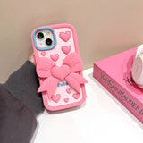 Case 3D Cute Cartoon Girl - iPhone 16 Pro Max - Rosa