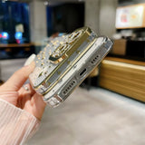 Case Glitter Diamantes - iPhone 15 - Oro