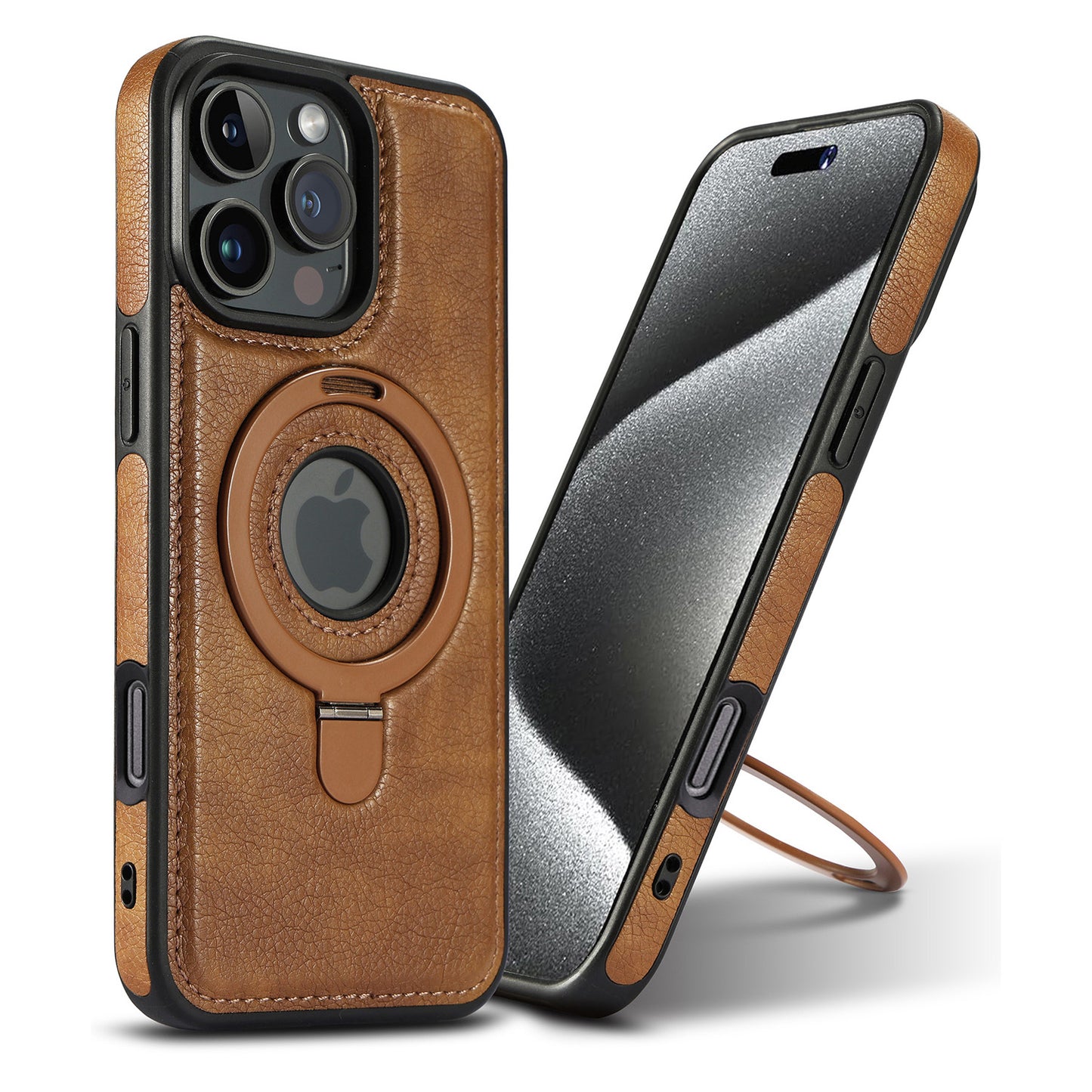 Case Cuero Genuino c/ MagSafe - iPhone 14 - Marrón