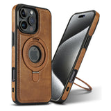 Case Cuero Genuino c/ MagSafe - iPhone 14 - Marrón