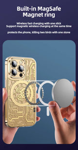 Case Dorado Luxury - iPhone 14 Pro Max - Acabado Gold Plating