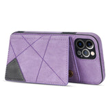 Case Cuero PU Antigolpes - iPhone 14 Pro - Púrpura