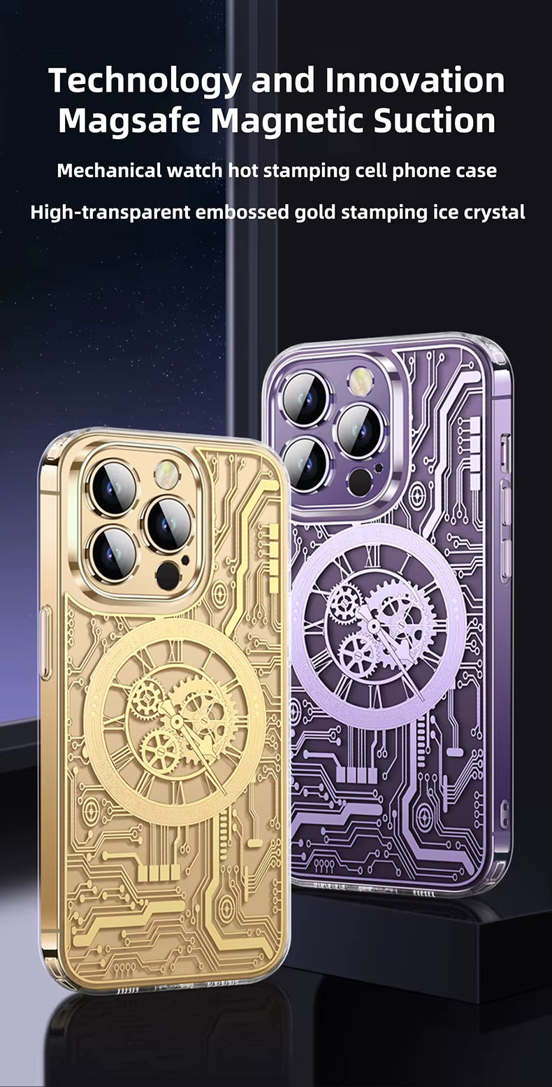 Case Dorado Luxury - iPhone 14 Pro Max - Acabado Gold Plating