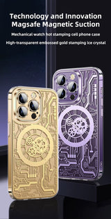 Case Dorado Luxury - iPhone 14 Pro Max - Acabado Gold Plating