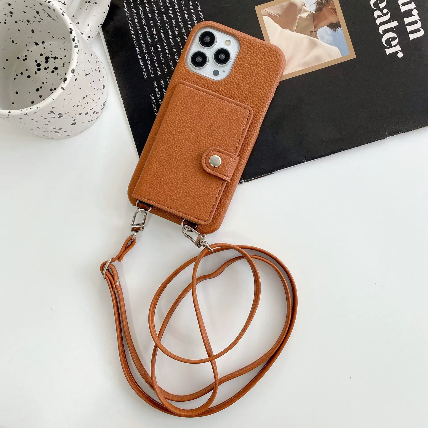 Case Crossbody - iPhone 14 Pro Max - Marrón