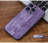 Case Negocios Cuero de Lujo - iPhone 15 - Morado