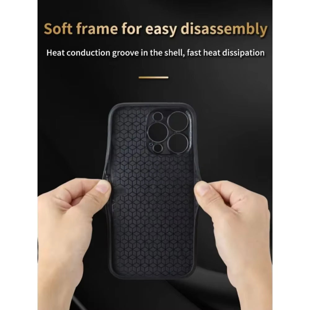 Case Negocios Cuero de Lujo - iPhone 15 - Morado