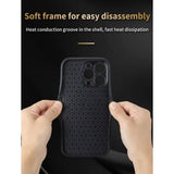Case Negocios Cuero de Lujo - iPhone 15 - Morado