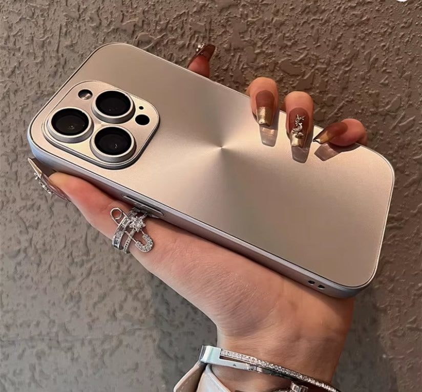Case CD Aurora láser de lujo - iPhone 15 Pro Max - Oro