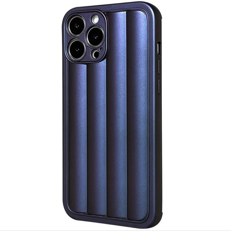 Case Rayas 3D - iPhone 14 - Azul