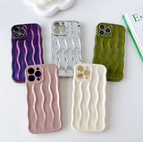 Case Ondas de Agua Galvanizada - iPhone 14 Pro Max - Blanco Marfil